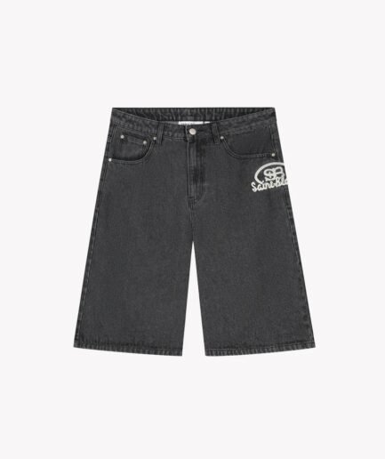 SAINT BLANC OVAL LOGO DENIM SHORT