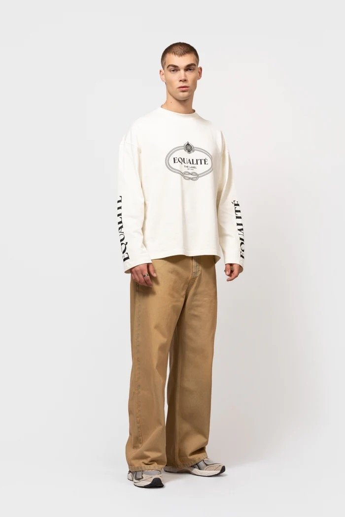 EQUALITÉ BOUQUET LONGSLEEVE TEE OFF-WHITE