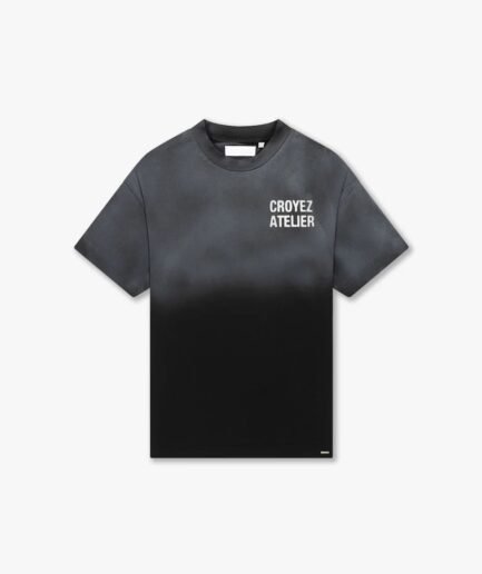 CROYEZ SPRAYED ATELIER T-SHIRT | BLACK