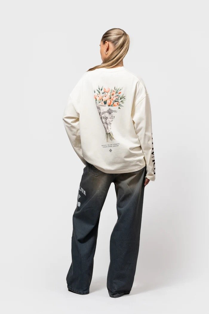 EQUALITÉ BOUQUET LONGSLEEVE TEE OFF-WHITE