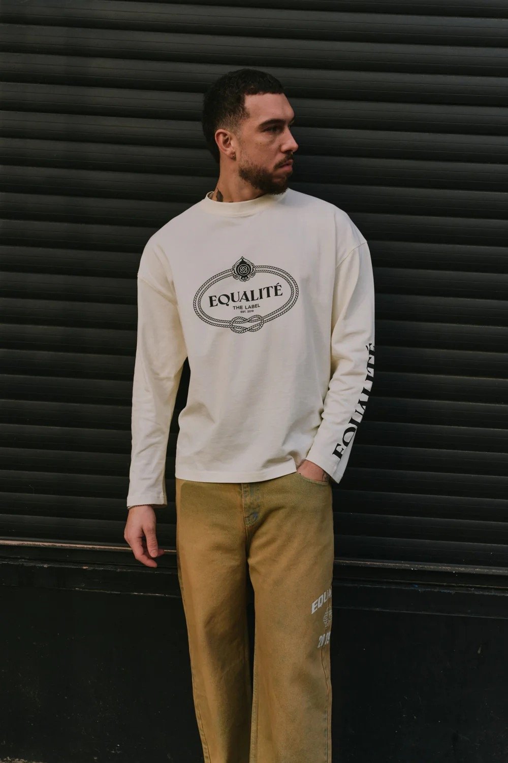 EQUALITÉ BOUQUET LONGSLEEVE TEE OFF-WHITE