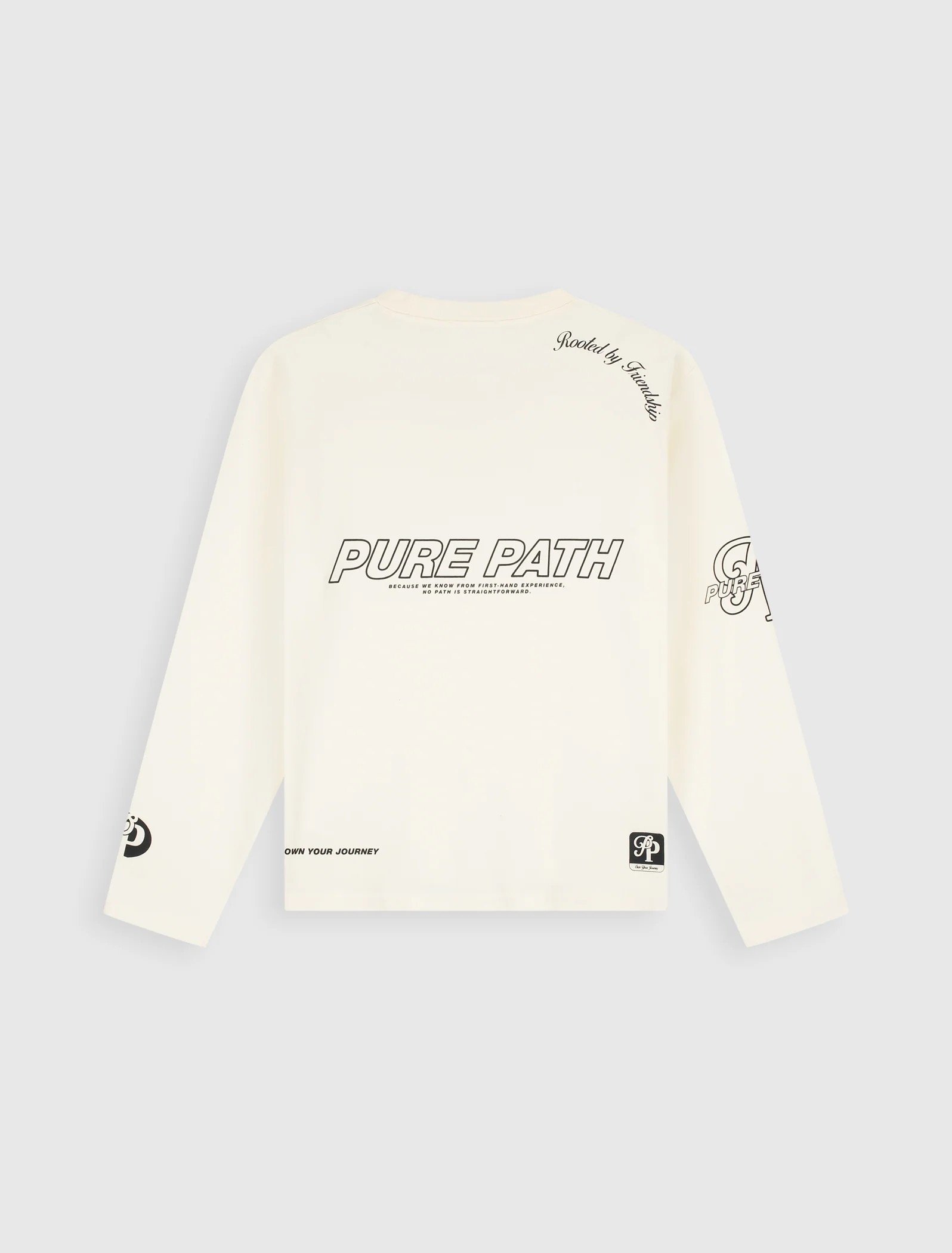 PURE PATH UNITED LONGSLEEVE T-SHIRT ECRU 26030105