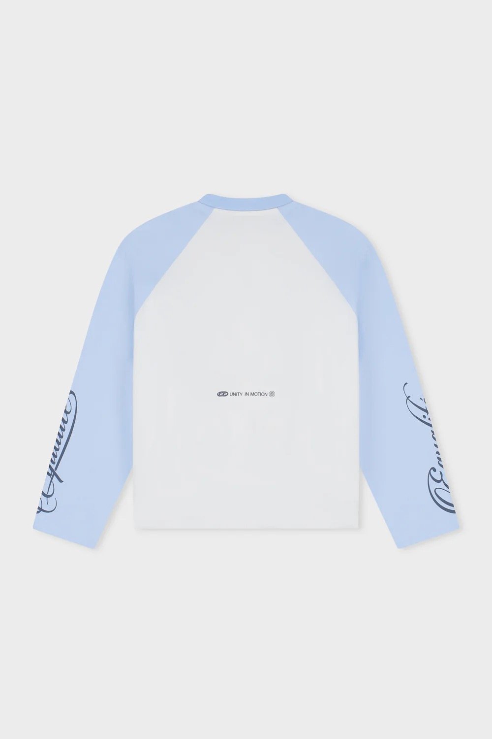 EQUALITÉ JETT RAGLAN LONGSLEEVE TEE WHITE & LIGHT BLUE