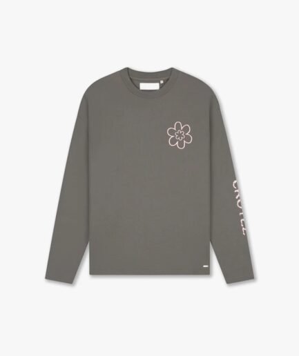 Croyez Contour De La Fleur Longsleeve | Washed Brown