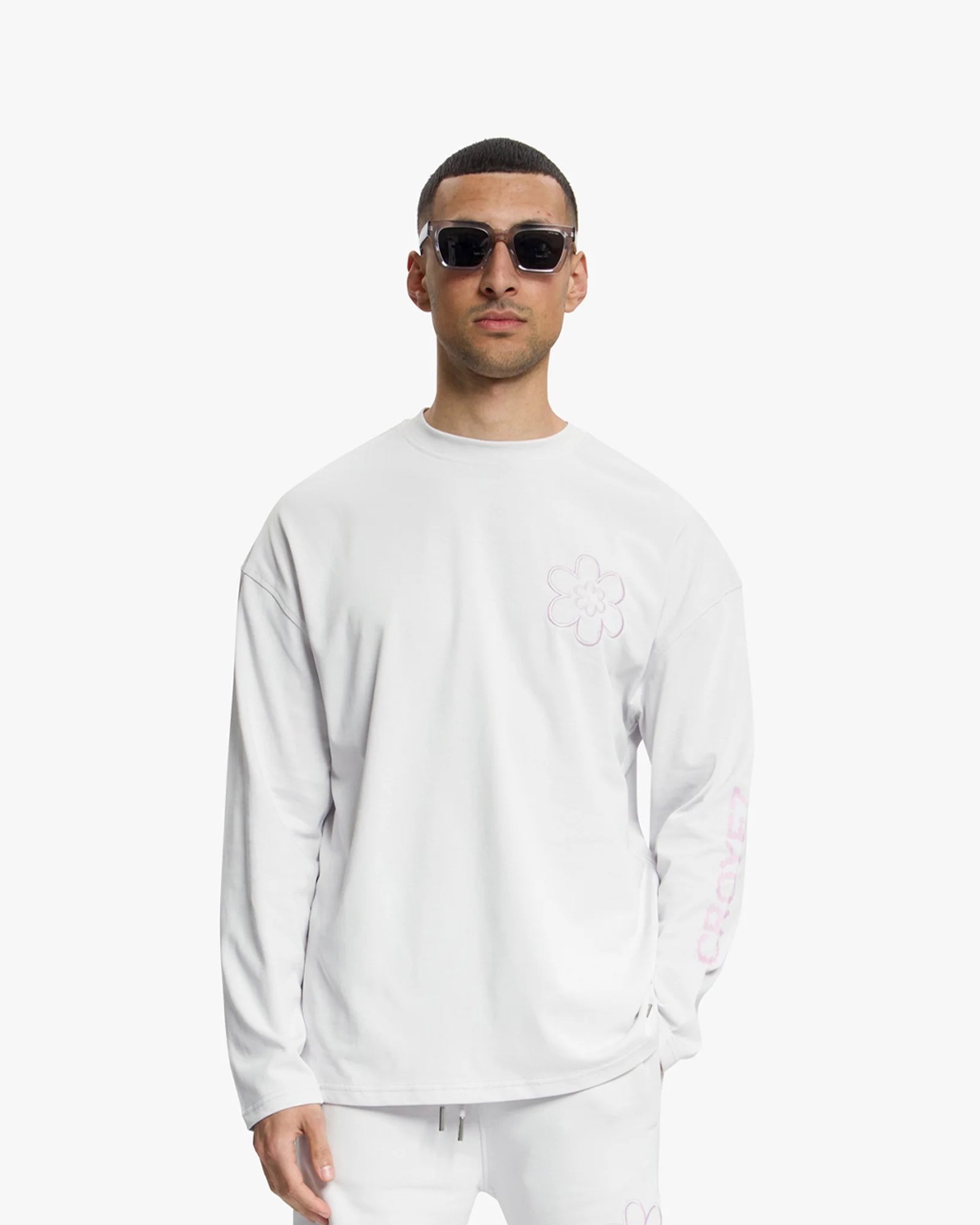 Croyez Contour De La Fleur Longsleeve | Light Grey