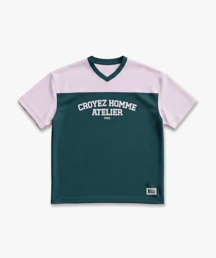 Croyez Jersey Sport T-Shirt | Dark Teal/Pink