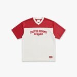 Croyez Jersey Sport T-Shirt | Off-White/Red