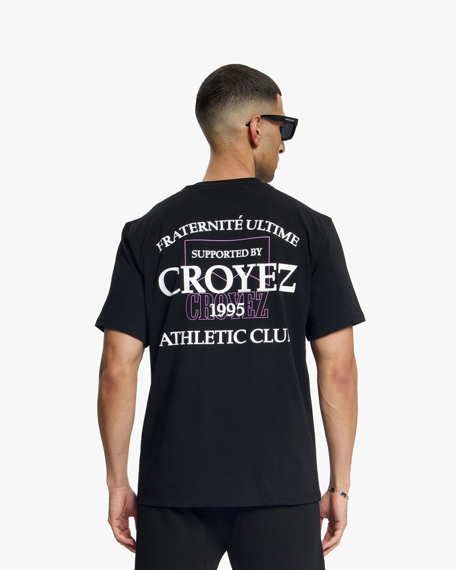 Croyez Overlay Fraternite T-Shirt | Black