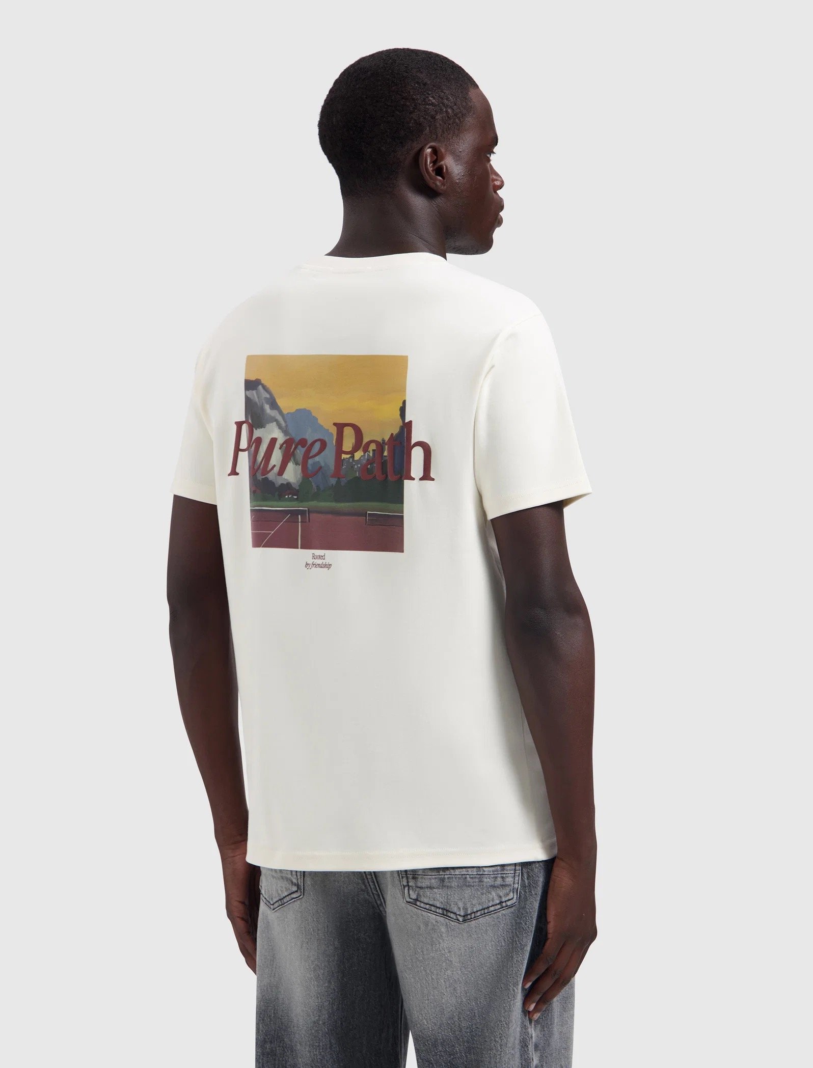 PURE PATH LANDSCAPE VIEW T-SHIRT ECRU 26030104