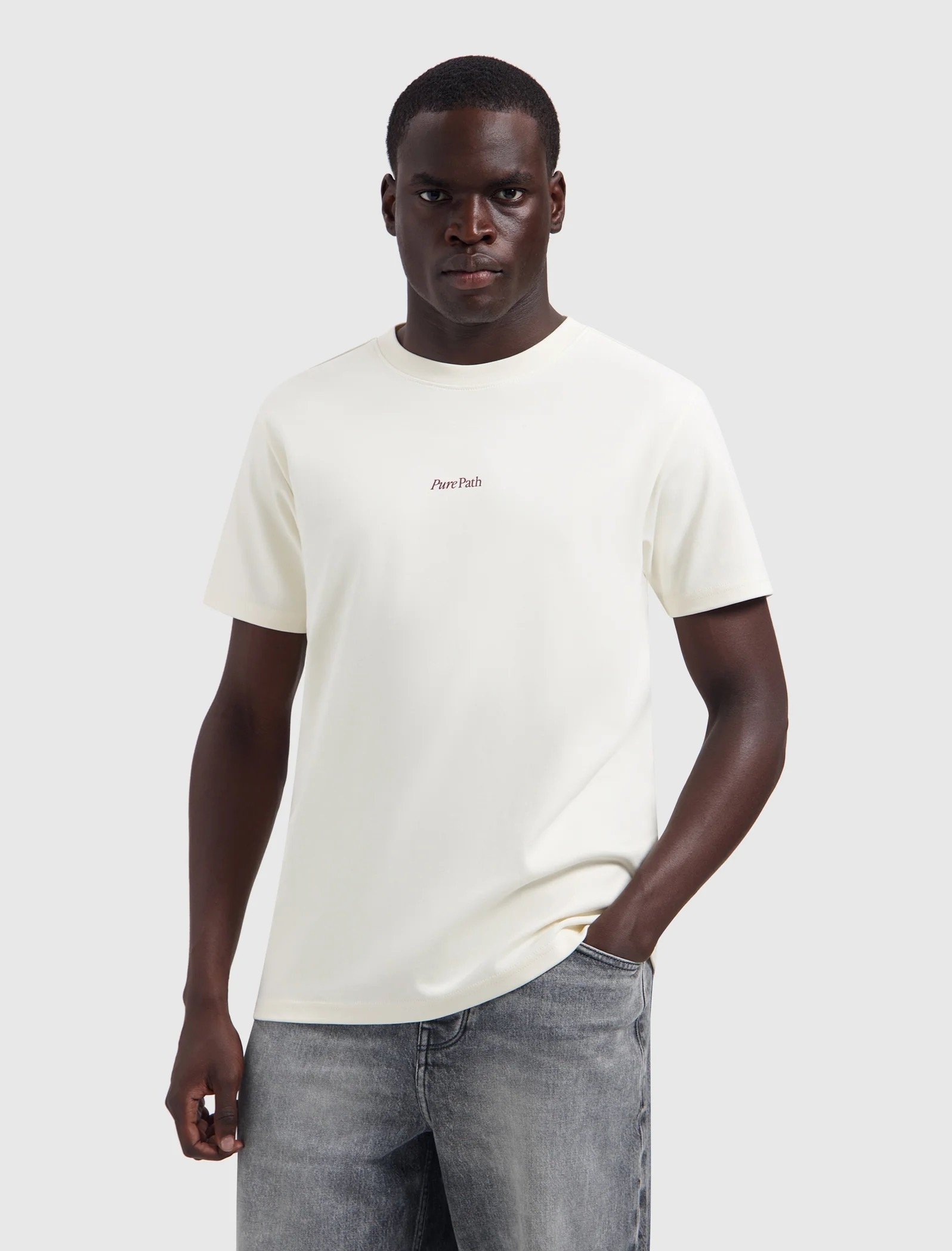 PURE PATH LANDSCAPE VIEW T-SHIRT ECRU 26030104