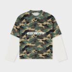 EQUALITÉ ENZO DOUBLE LAYER LONGSLEEVE TEE CAMO & OFF-WHITE