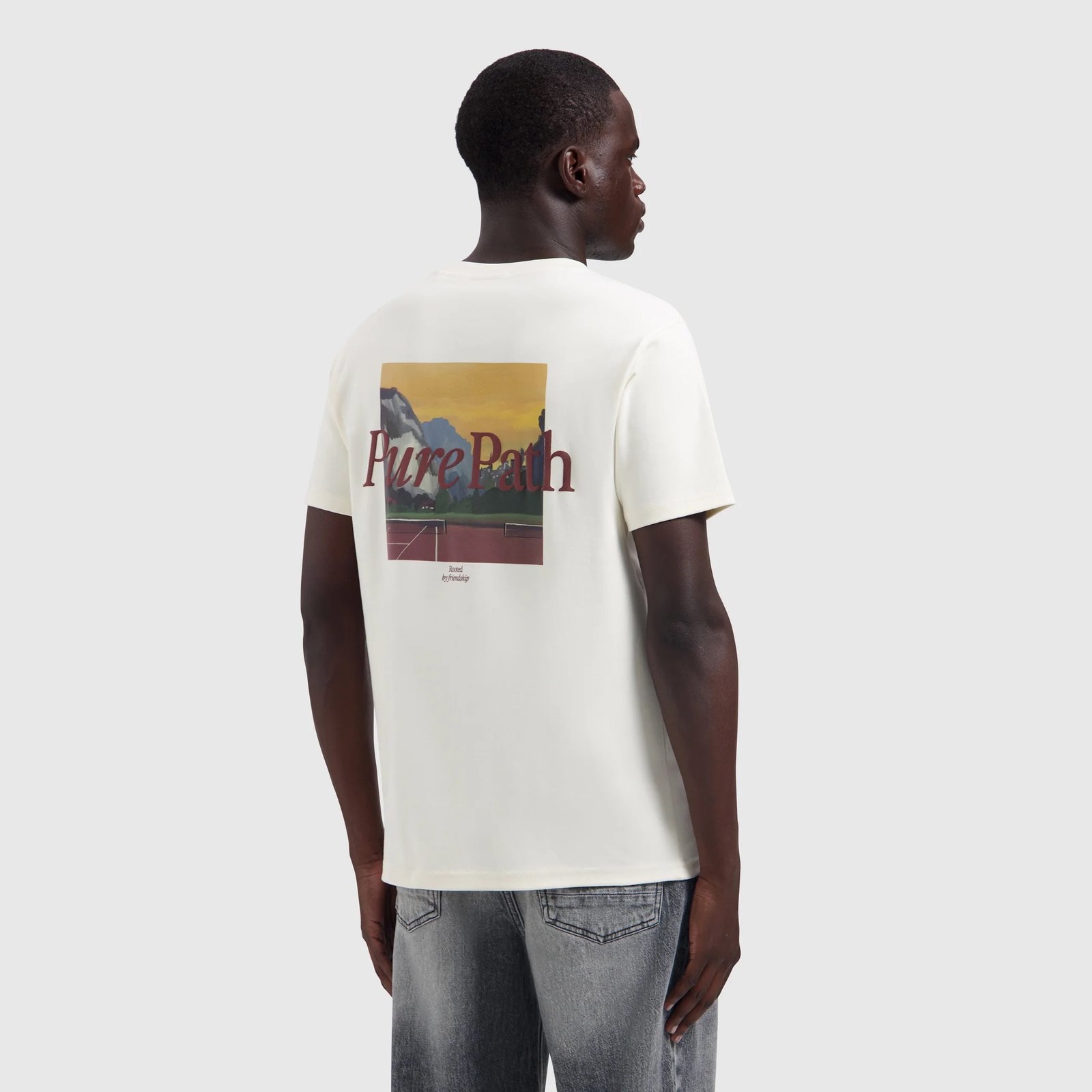 PURE PATH LANDSCAPE VIEW T-SHIRT ECRU 26030104