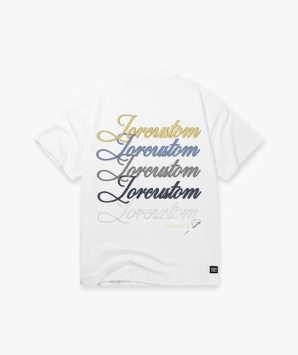 JORCUSTOM STITCHED LOOSE FIT T-SHIRT WHITE
