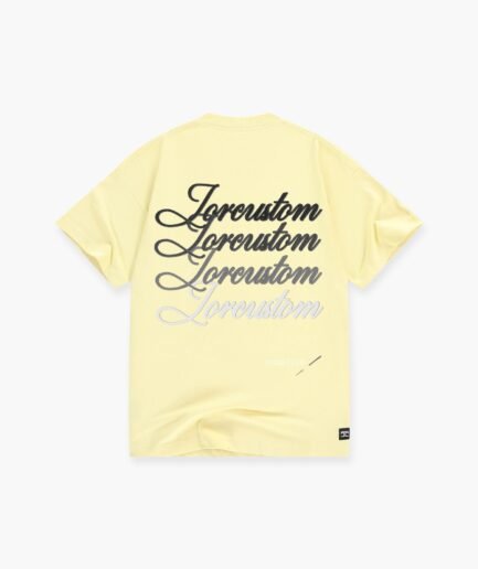 JORCUSTOM STITCHED LOOSE FIT T-SHIRT VINTAGEYELLOW