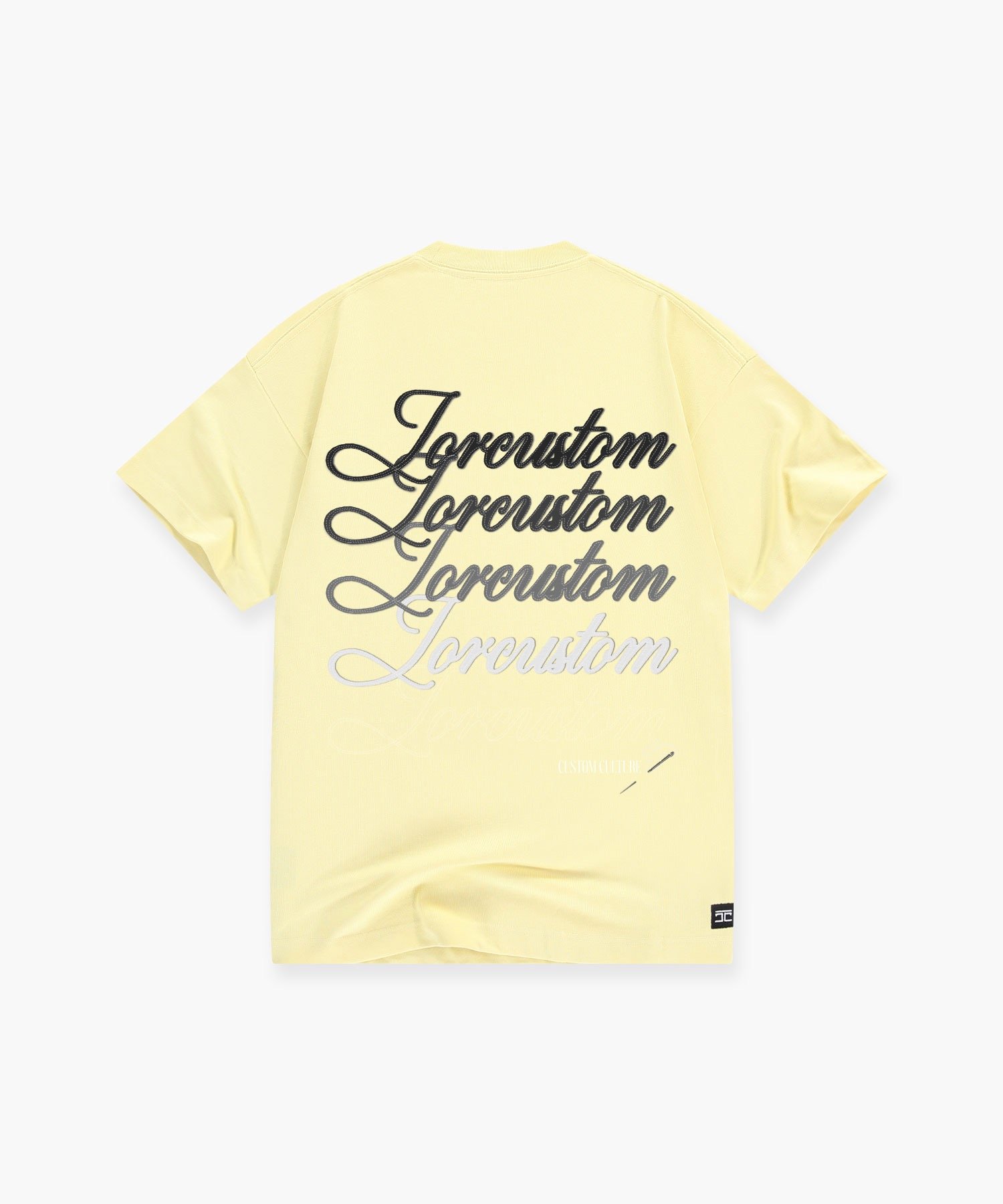 JORCUSTOM STITCHED LOOSE FIT T-SHIRT VINTAGEYELLOW