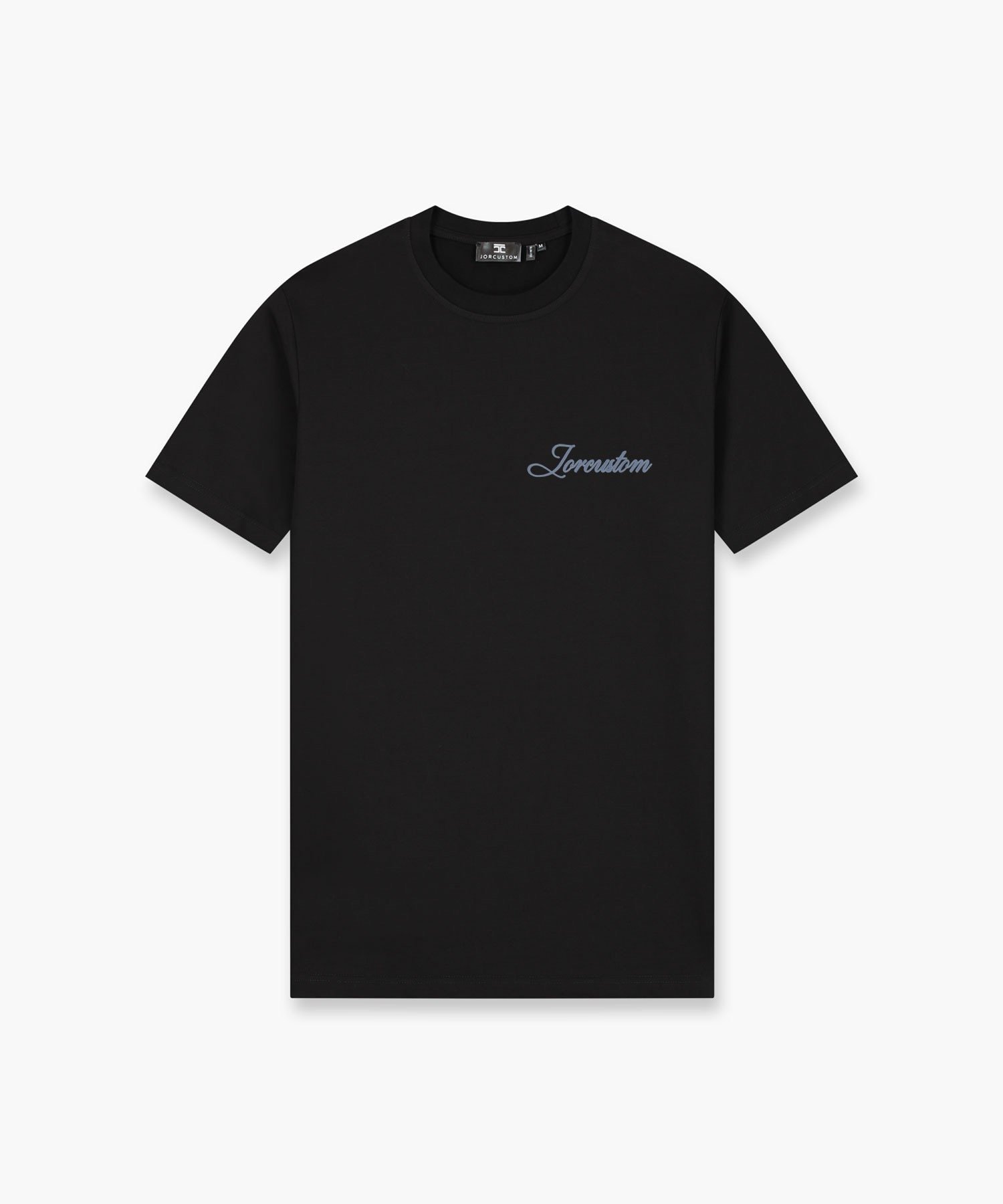 JORCUSTOM STITCHED SLIM FIT T-SHIRT BLACK