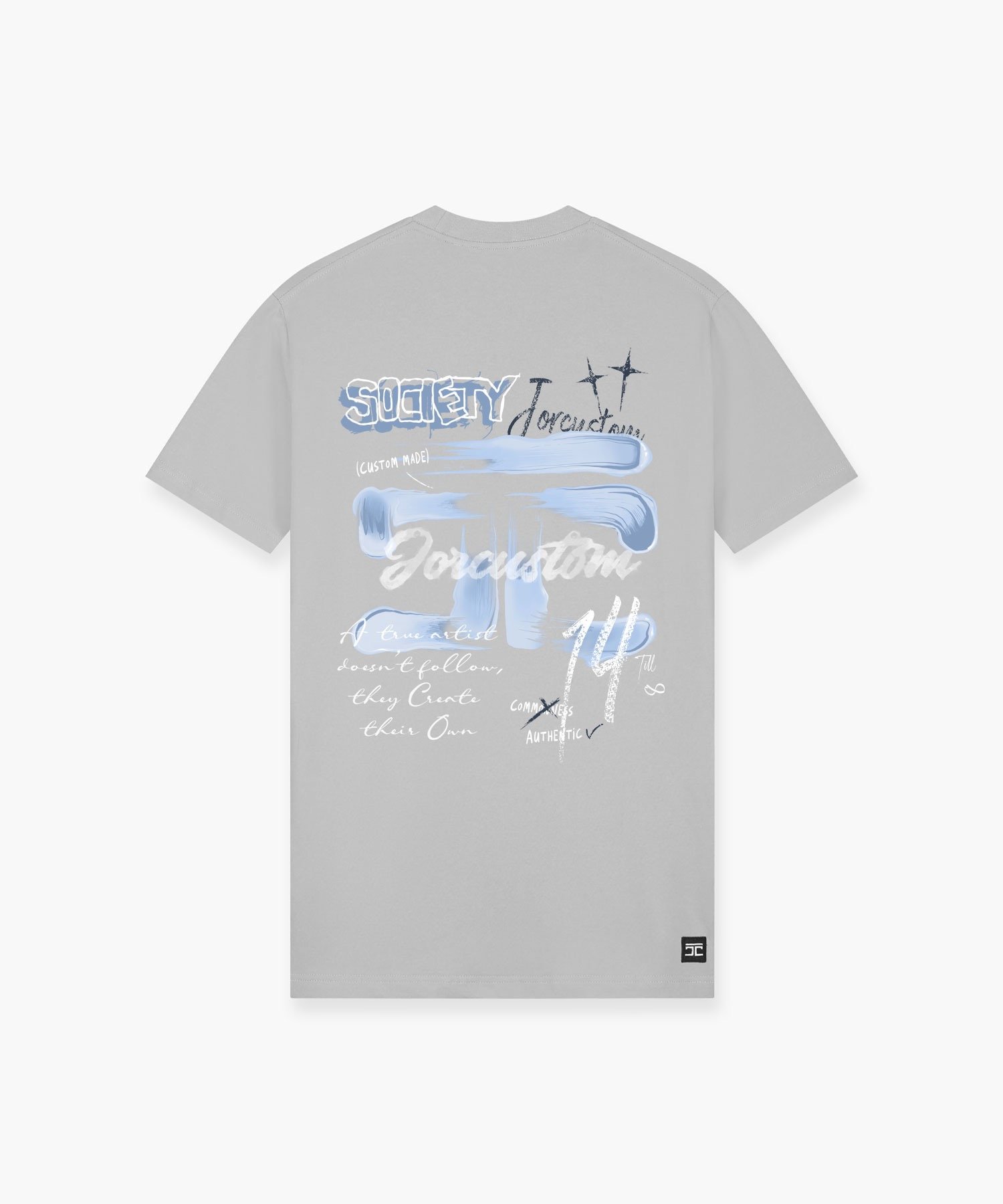 JORCUSTOM ARTIST2.0 SLIM FIT T-SHIRT LIGHTGREY