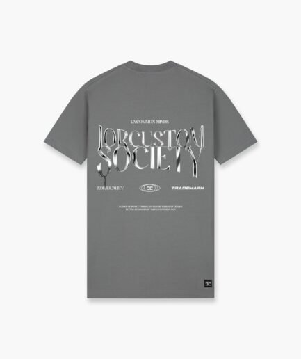 JORCUSTOM: UNCOMMONMINDS SLIM FIT T-SHIRT ANTHRACITE