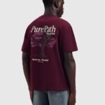 PURE PATH TREE OF LIFE T-SHIRT WINE RED 26030110