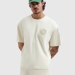 PURE PATH EMBLEM BADGE T-SHIRT ECRU 26010114