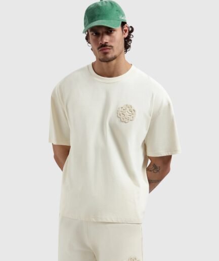 PURE PATH EMBLEM BADGE T-SHIRT ECRU 26010114