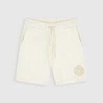 PURE PATH EMBLEM BADGE SWEAT SHORTS ECRU 26010520