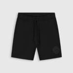 PURE PATH EMBLEM BADGE SWEAT SHORTS BLACK 26010520
