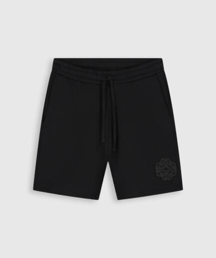 PURE PATH EMBLEM BADGE SWEAT SHORTS BLACK 26010520