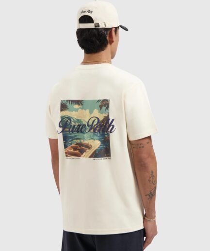 PURE PATH RIVA VIEW T-SHIRT ECRU 26010108