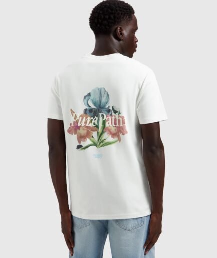 PURE PATH TRIO OF FLOWERS T-SHIRT OFFWHITE 26010116