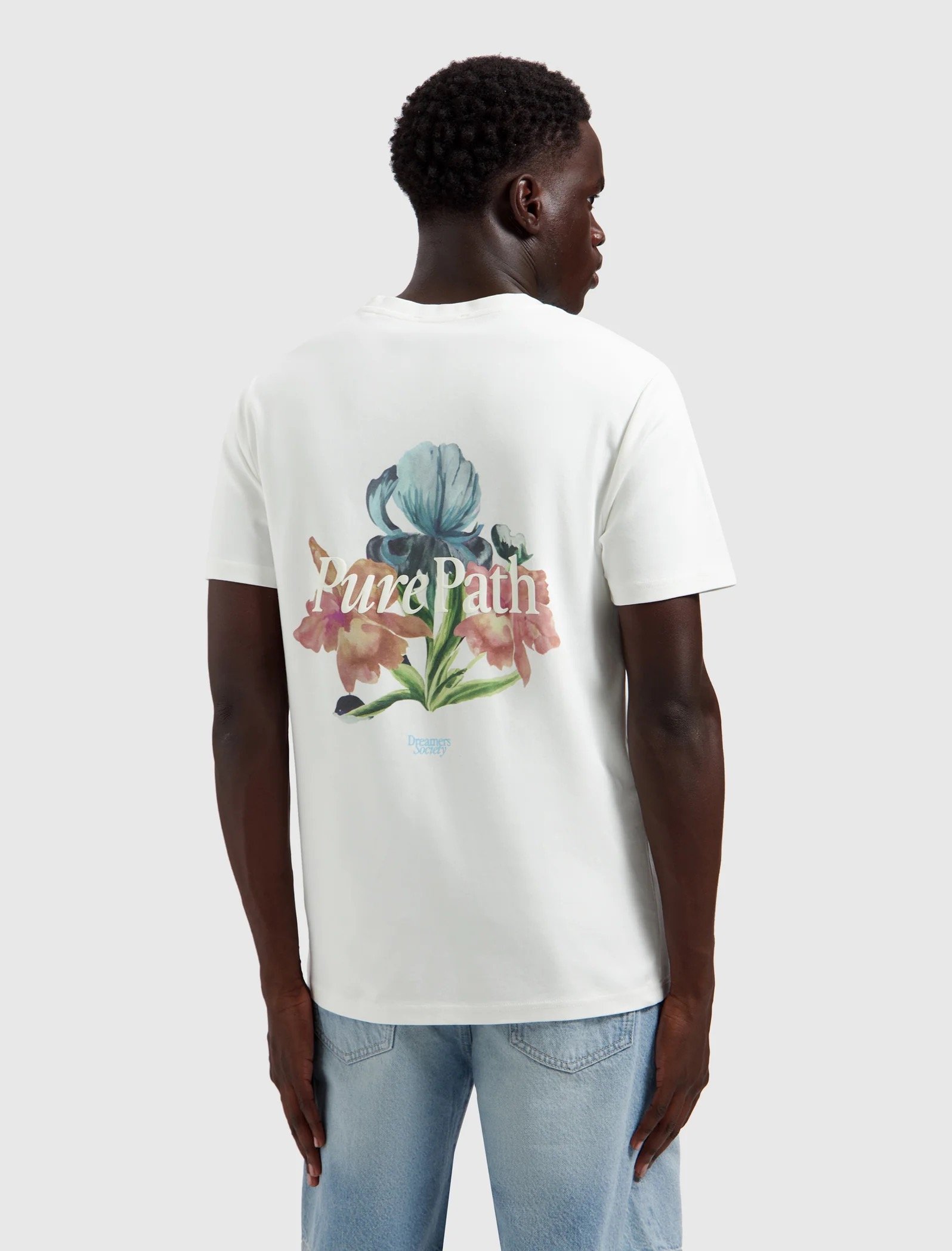 PURE PATH TRIO OF FLOWERS T-SHIRT OFFWHITE 26010116