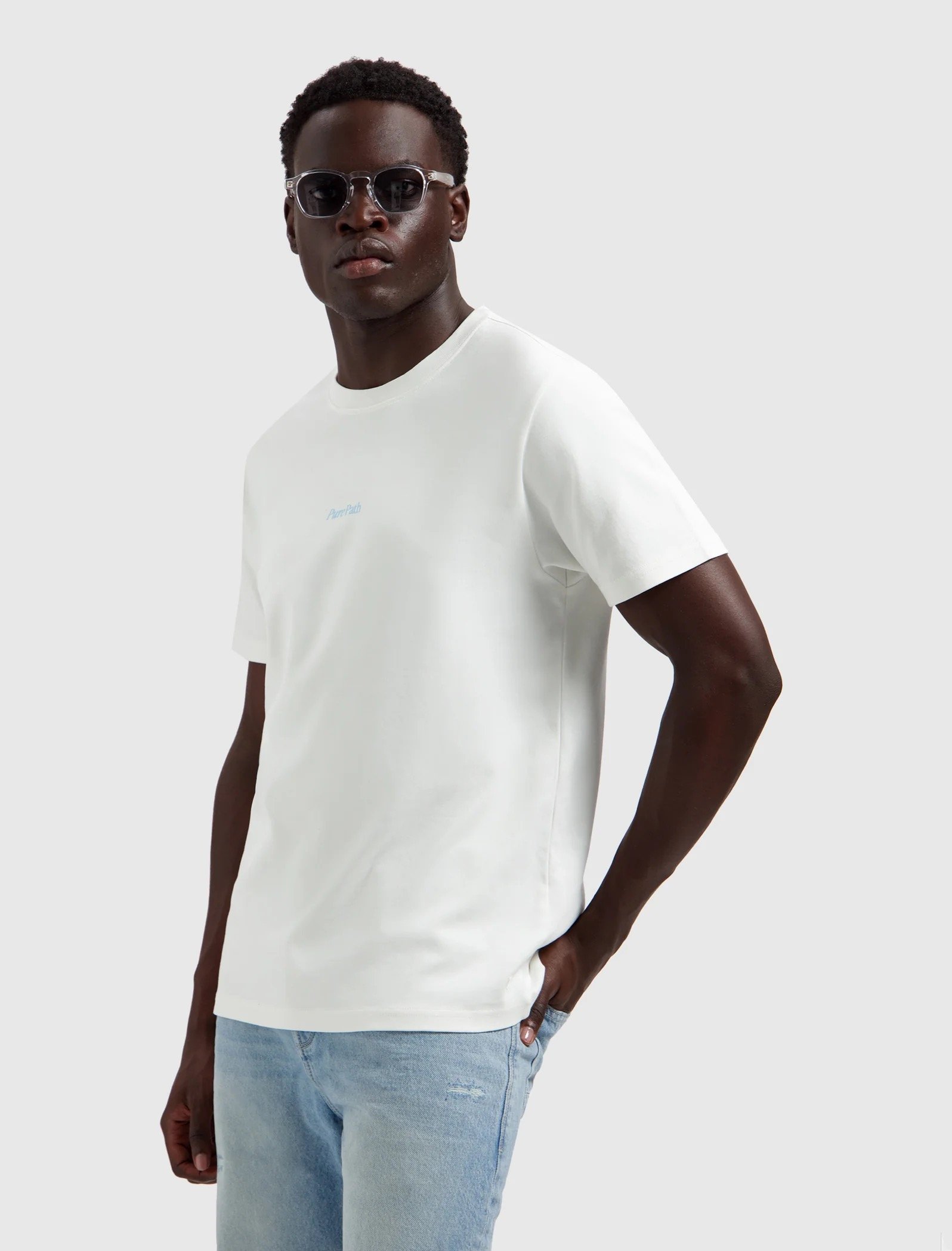 PURE PATH TRIO OF FLOWERS T-SHIRT OFFWHITE 26010116