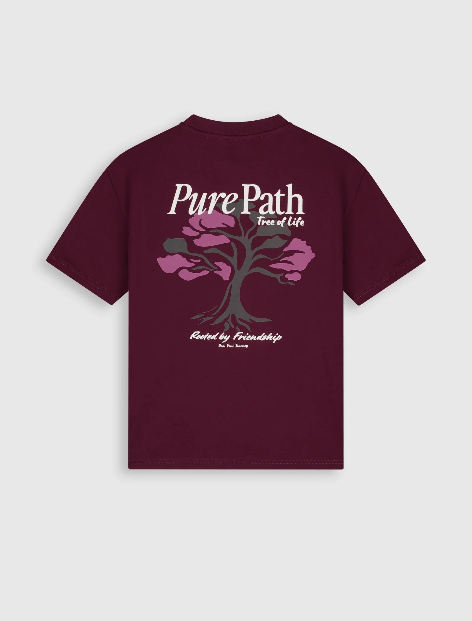 PURE PATH TREE OF LIFE T-SHIRT WINE RED 26030110