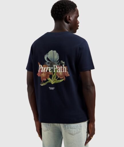 PURE PATH TRIO OF FLOWERS T-SHIRT DARK NAVY 26010116