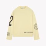 SAINT BLANC MULTI LOGO RAGLAN LONGSHIRT YELLOW