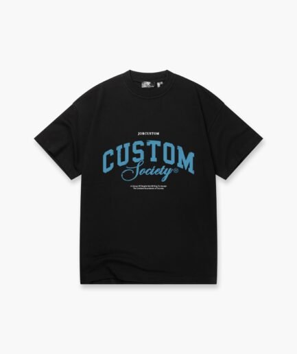 JORCUSTOM CUSTOMSOCIETY LOOSE FIT T-SHIRT BLACK