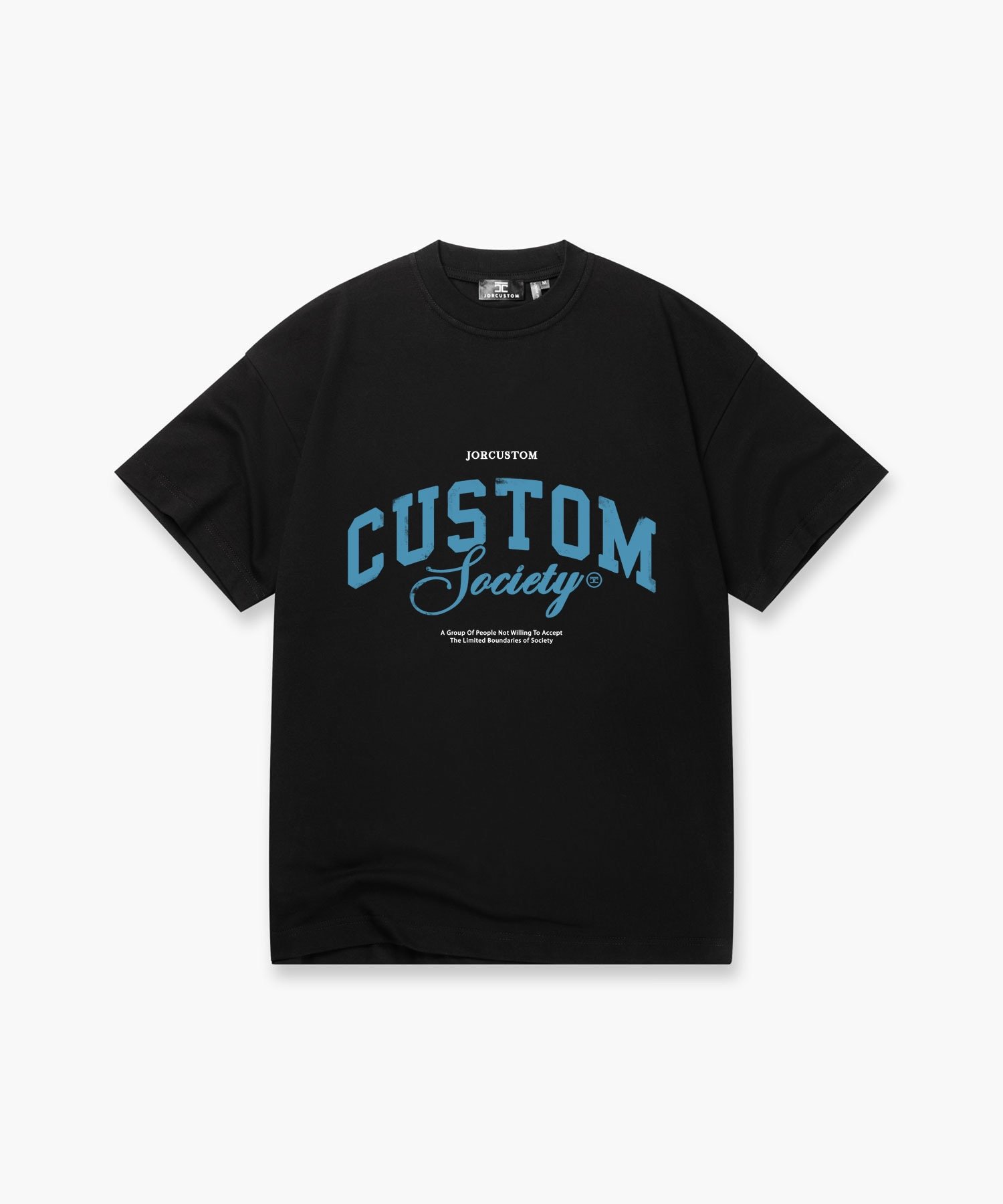 JORCUSTOM CUSTOMSOCIETY LOOSE FIT T-SHIRT BLACK