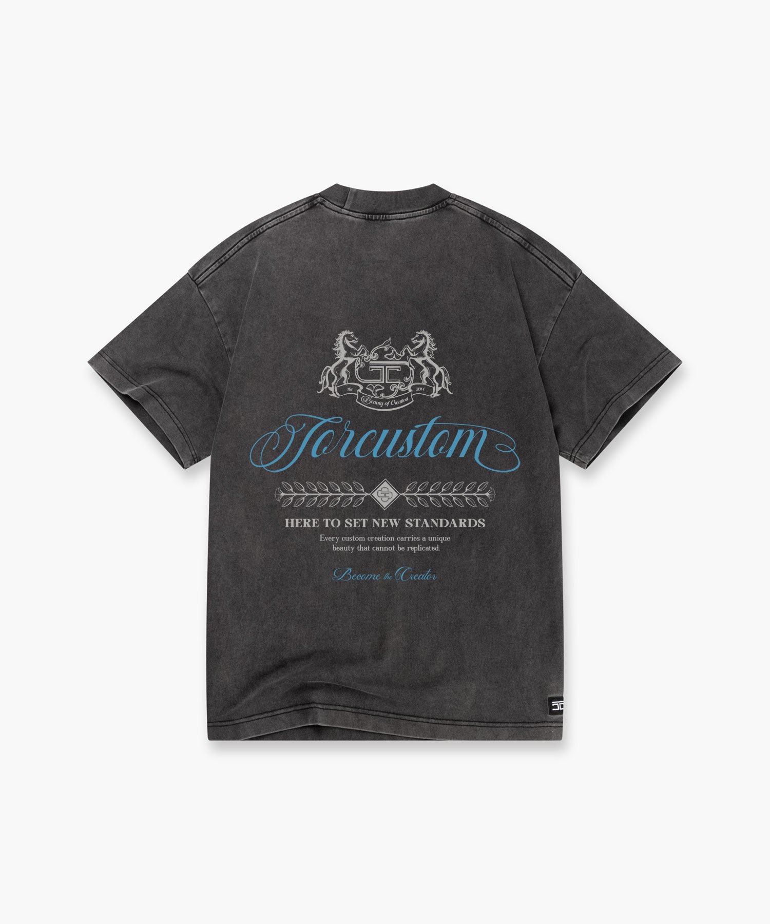 JORCUSTOM HANDSCRIPT2.0 LOOSE FIT T-SHIRT ACIDGREY