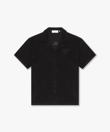 CROYEZ FRATERNITÉ TOWELLING SHIRT - BLACK