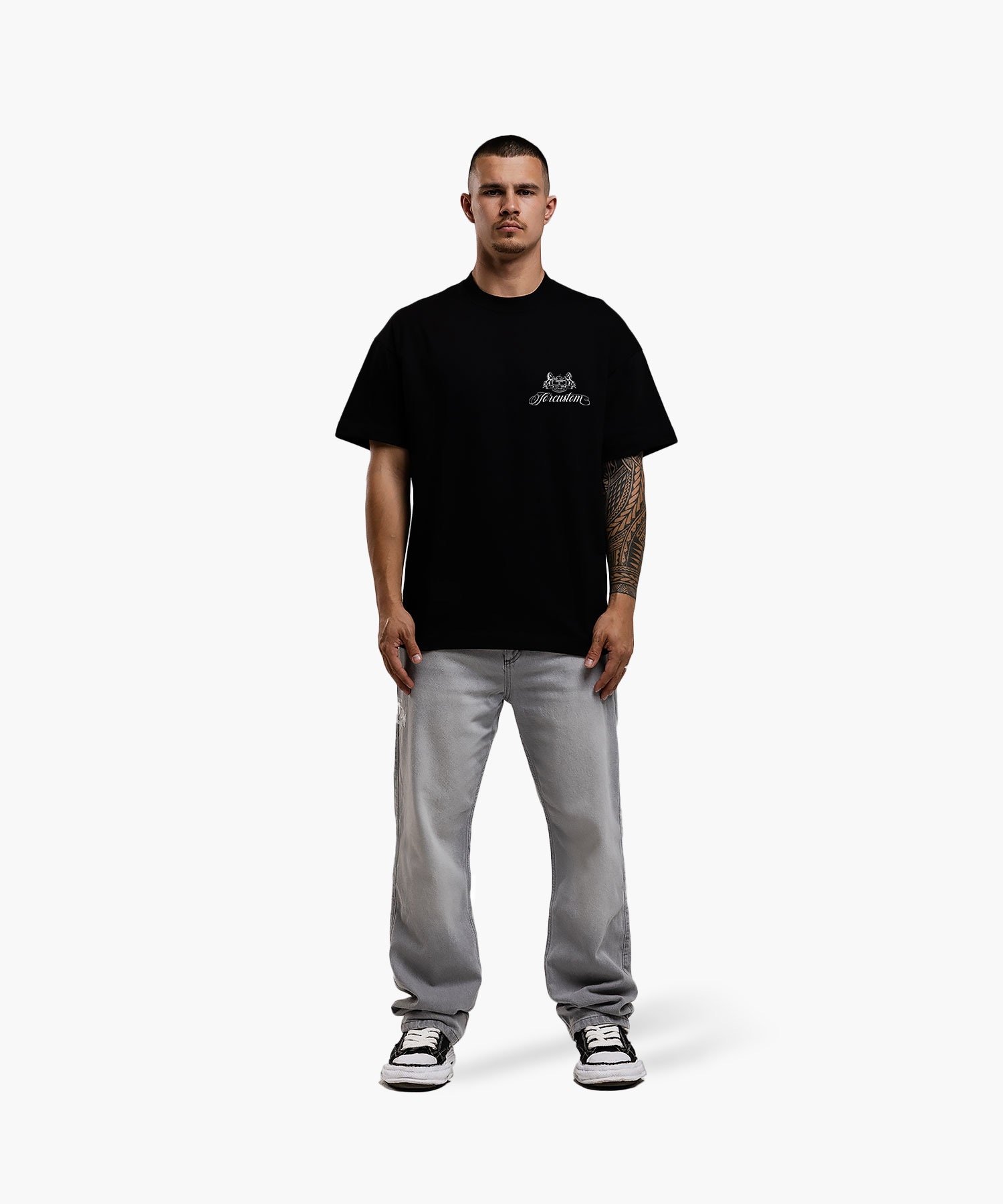 JORCUSTOM HANDSCRIPT2.0 LOOSE FIT T-SHIRT BLACK