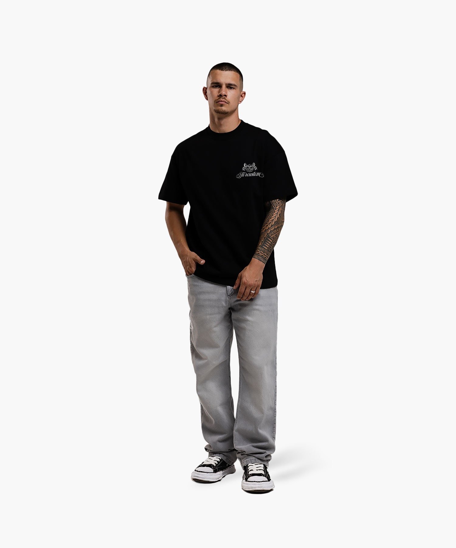 JORCUSTOM HANDSCRIPT2.0 LOOSE FIT T-SHIRT BLACK