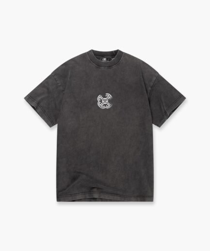JORCUSTOM MONOGRAM LOOSE FIT T-SHIRT ACIDGREY