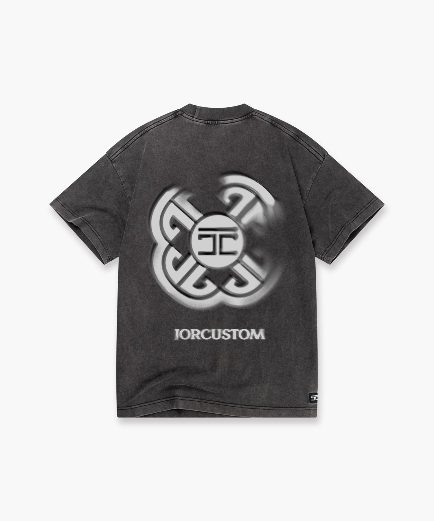 JORCUSTOM MONOGRAM LOOSE FIT T-SHIRT ACIDGREY