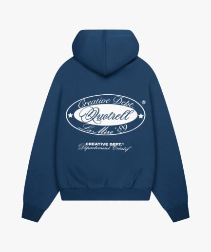 QUOTRELL LA MERE HOODIE | NAVY/WHITE
