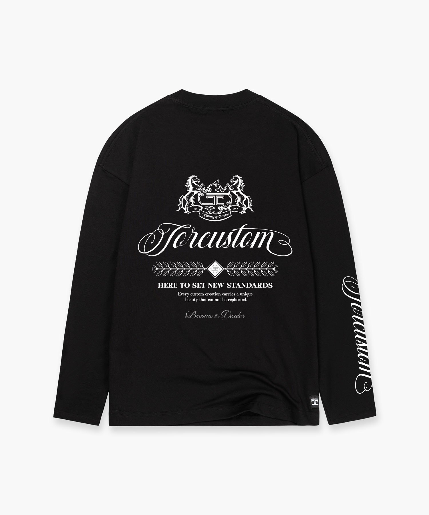 JORCUSTOM HANDSCRIPT2.0 LONGSLEEVE T-SHIRT BLACK