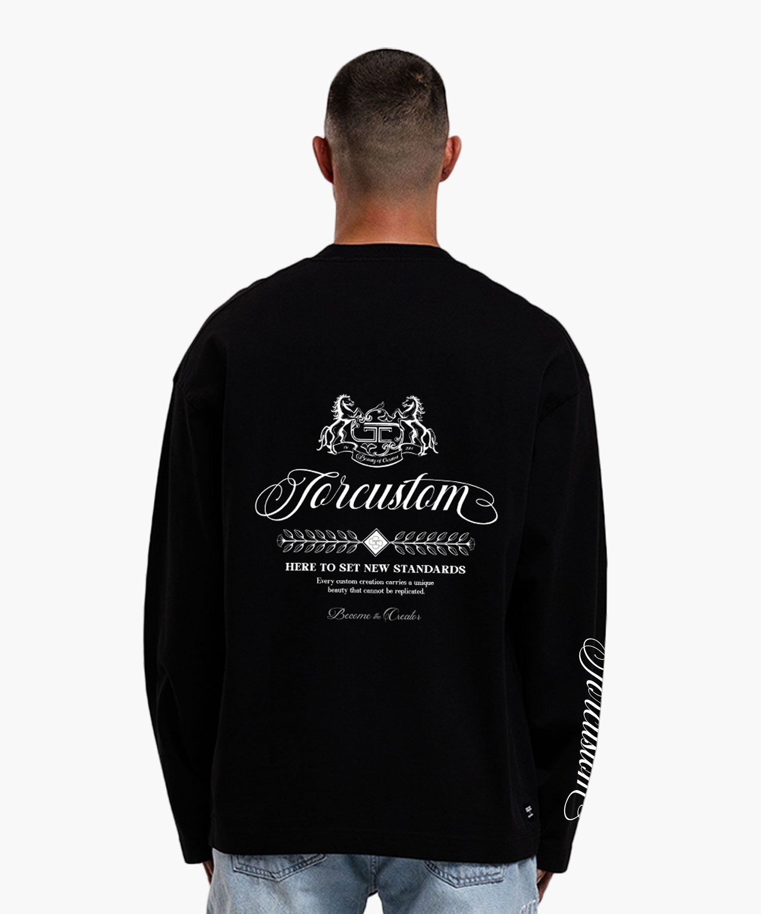 JORCUSTOM HANDSCRIPT2.0 LONGSLEEVE T-SHIRT BLACK