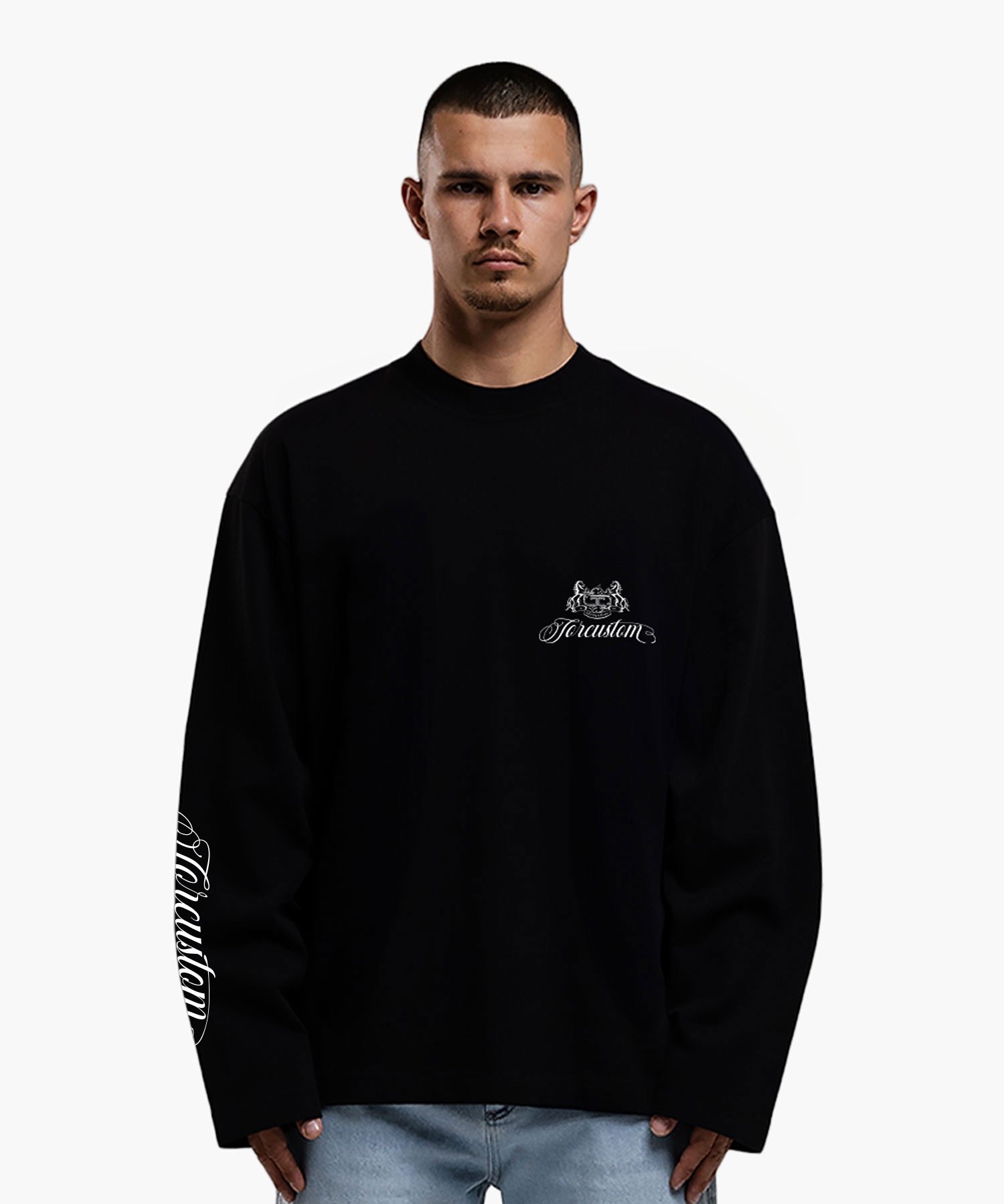 JORCUSTOM HANDSCRIPT2.0 LONGSLEEVE T-SHIRT BLACK