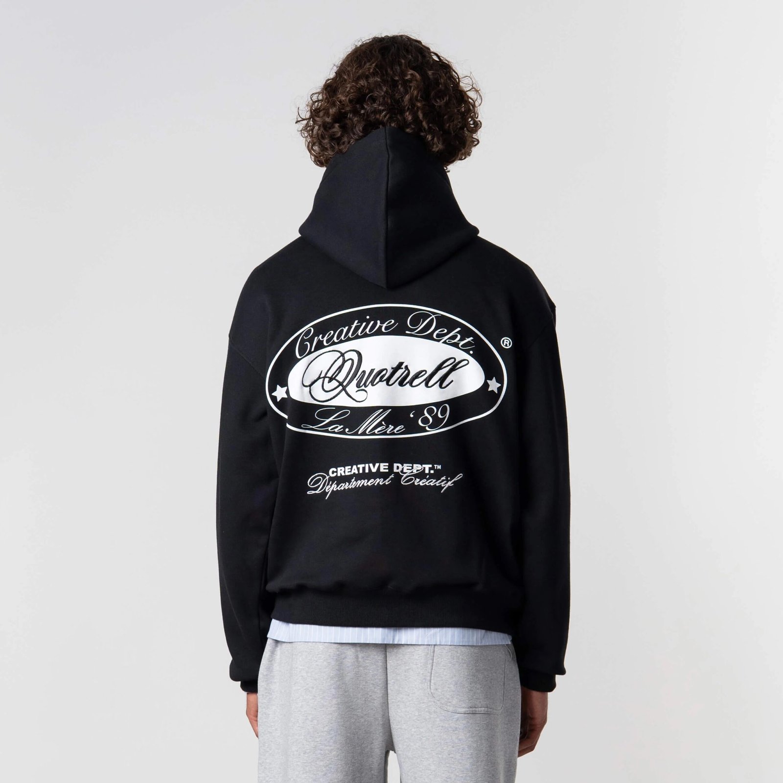 QUOTRELL LA MERE HOODIE | BLACK/WHITE