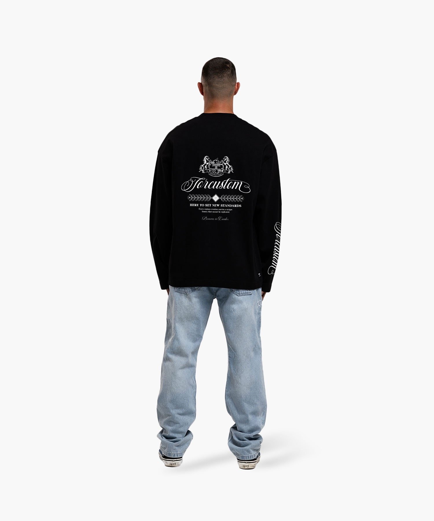 JORCUSTOM HANDSCRIPT2.0 LONGSLEEVE T-SHIRT BLACK