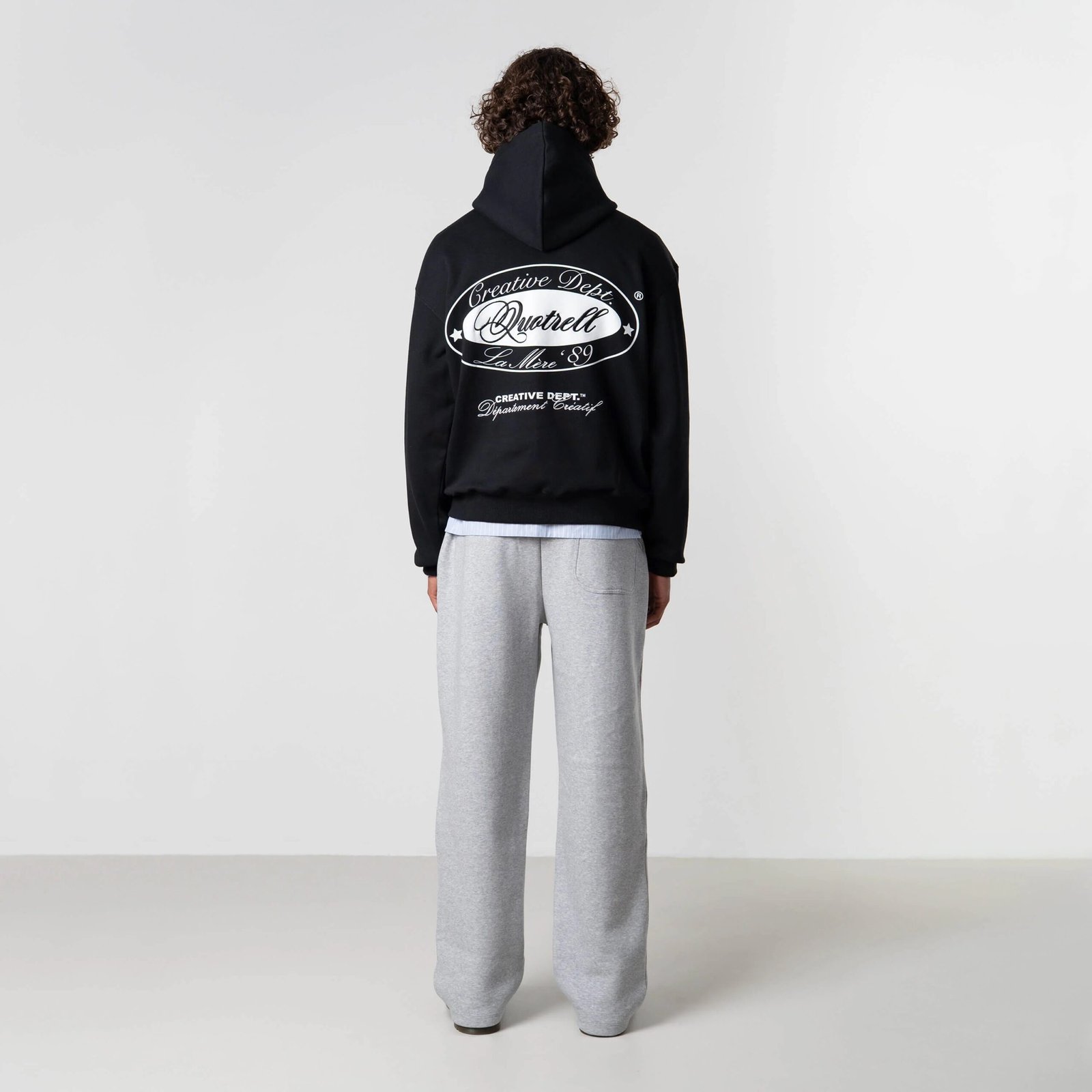 QUOTRELL LA MERE HOODIE | BLACK/WHITE